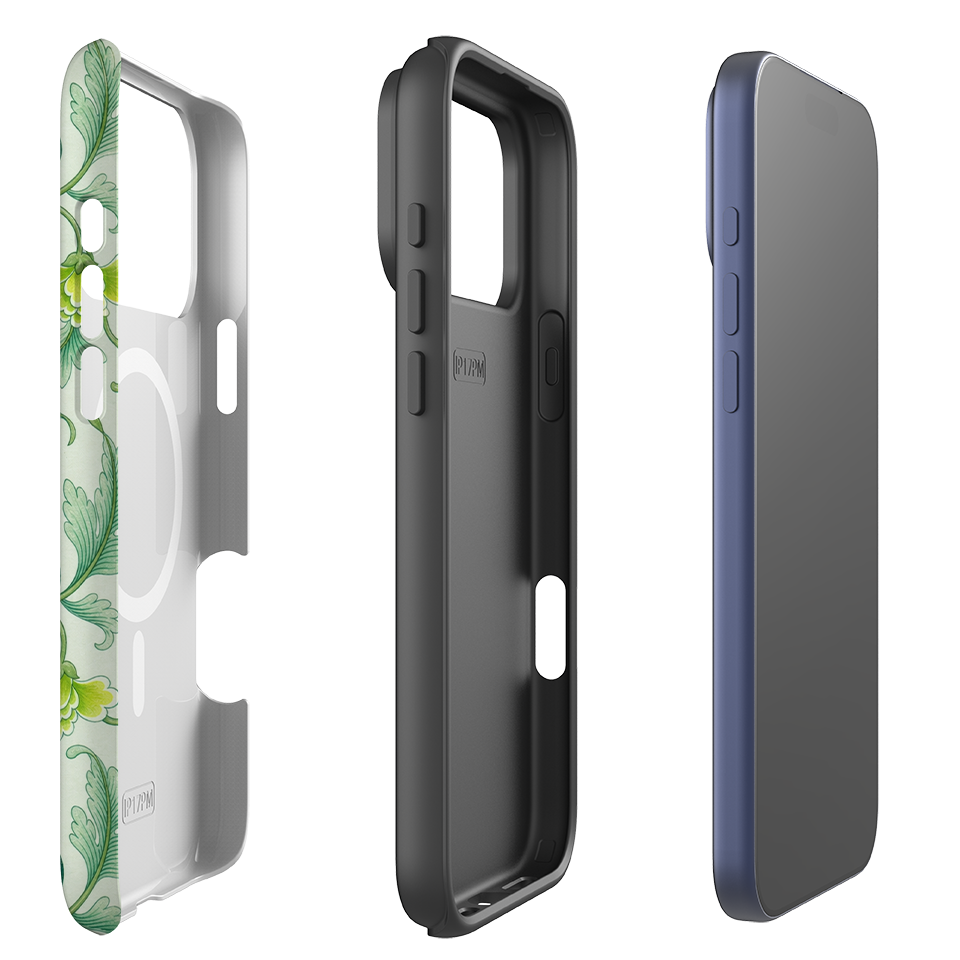 iPhone MagSafe Tough Case - Sage Green Chinoiserie