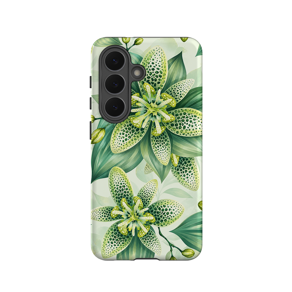 Samsung Tough Case - Sage Green Lily