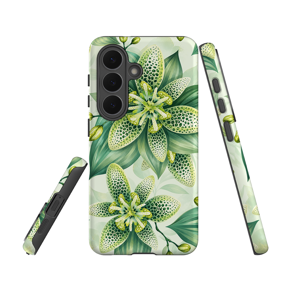 Samsung Tough Case - Sage Green Lily