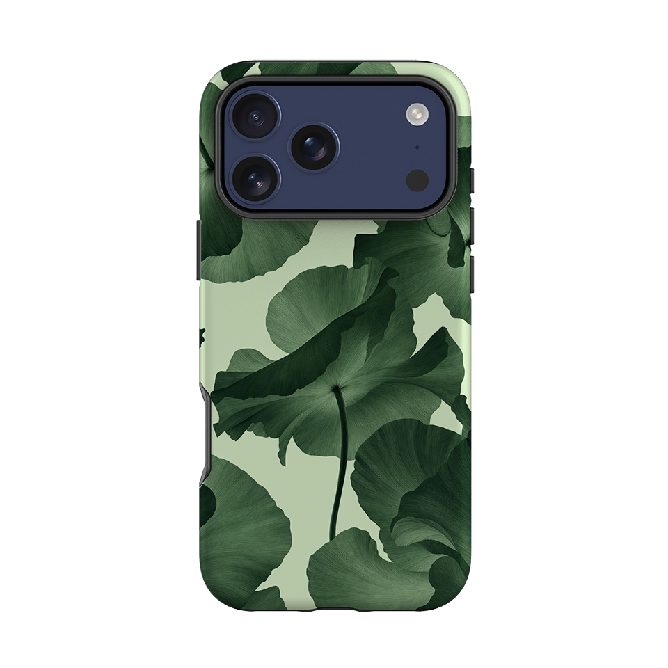 iPhone Tough Case - Sage Green Poppy