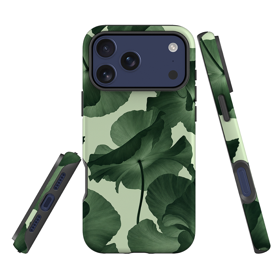 iPhone Tough Case - Sage Green Poppy