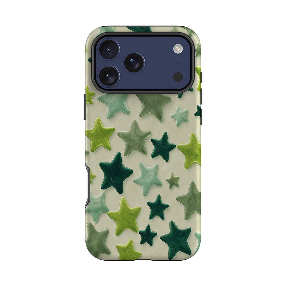 iPhone Tough Case - Sage Green Star