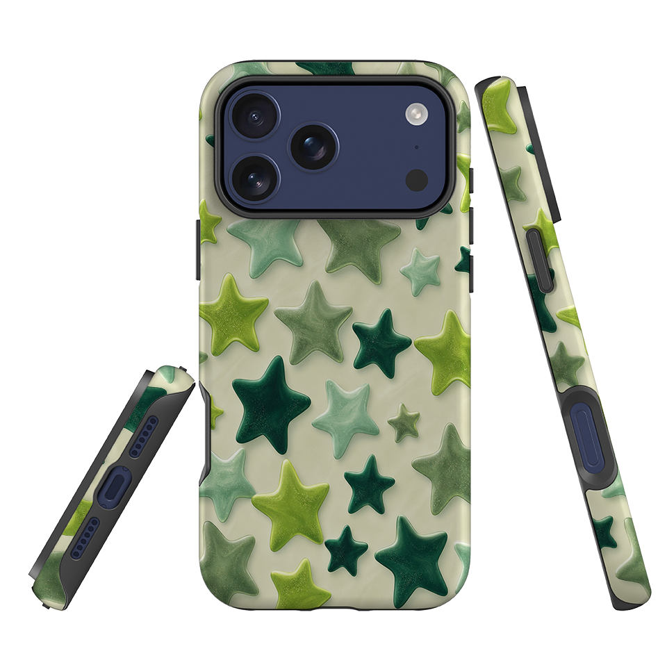 iPhone Tough Case - Sage Green Star