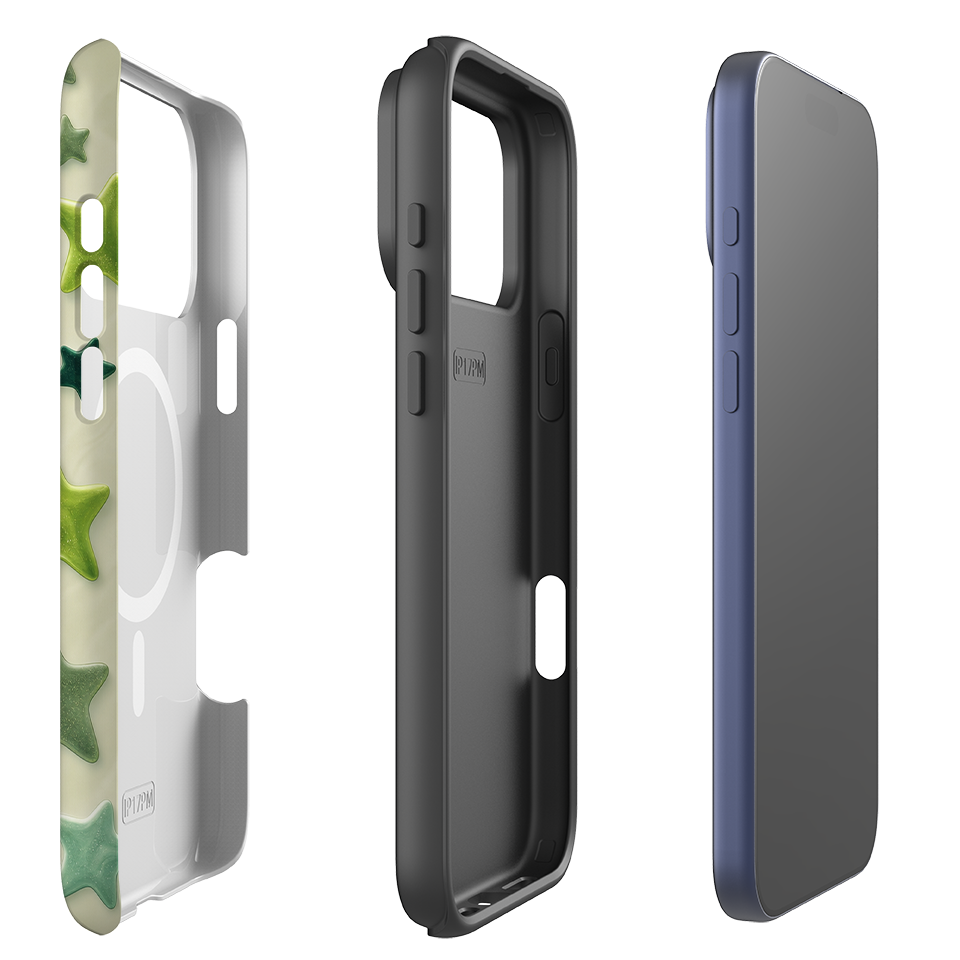 iPhone MagSafe Tough Case - Sage Green Star