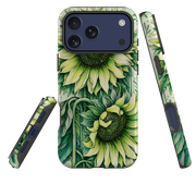 iPhone MagSafe Tough Case - Sage Green Sunflower