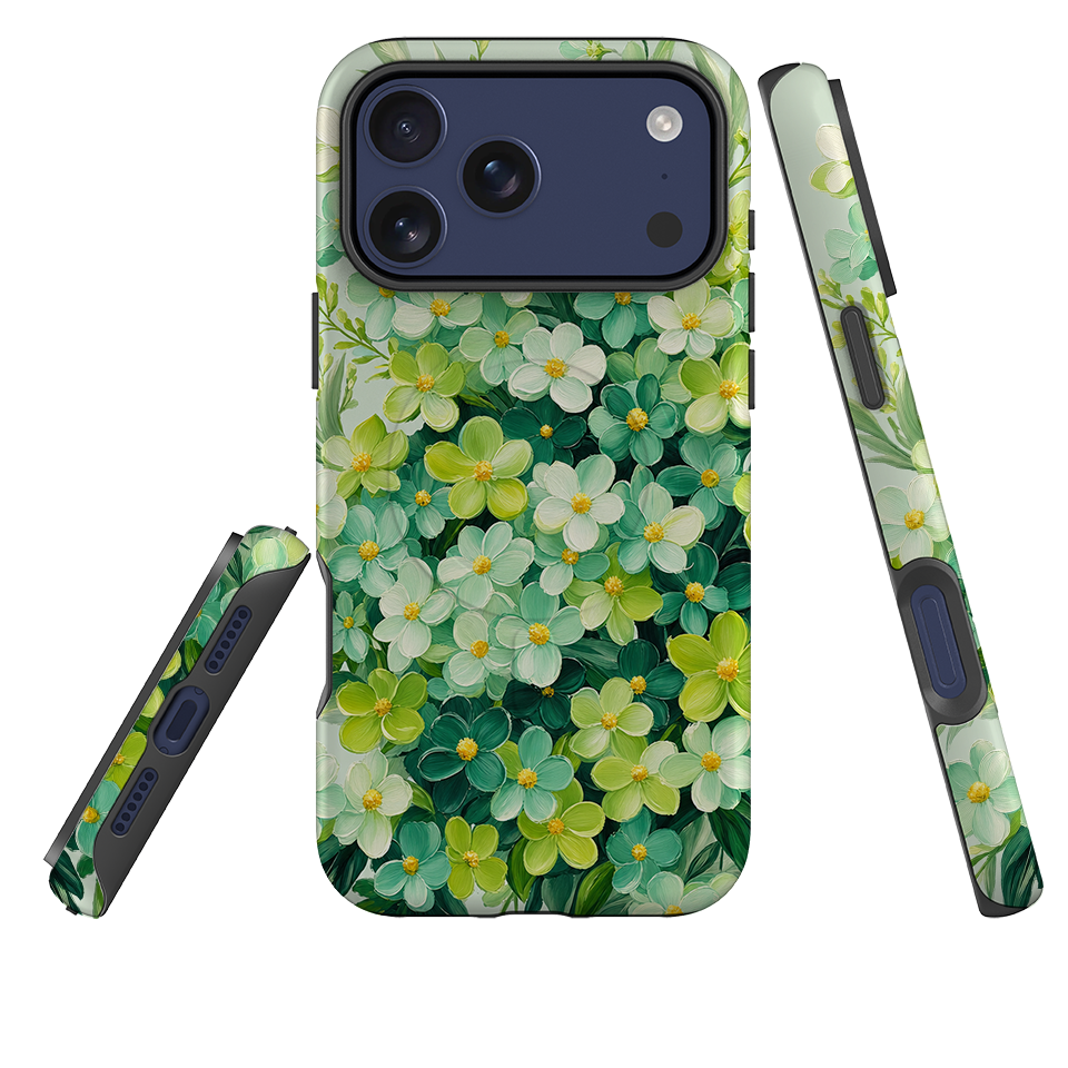 iPhone MagSafe Tough Case - Sage Wildflower Floral
