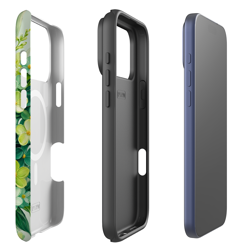 iPhone MagSafe Tough Case - Sage Wildflower Floral
