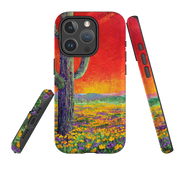 iPhone MagSafe Tough Case - Saguaro Sunset By Linda Calvert Jacobson