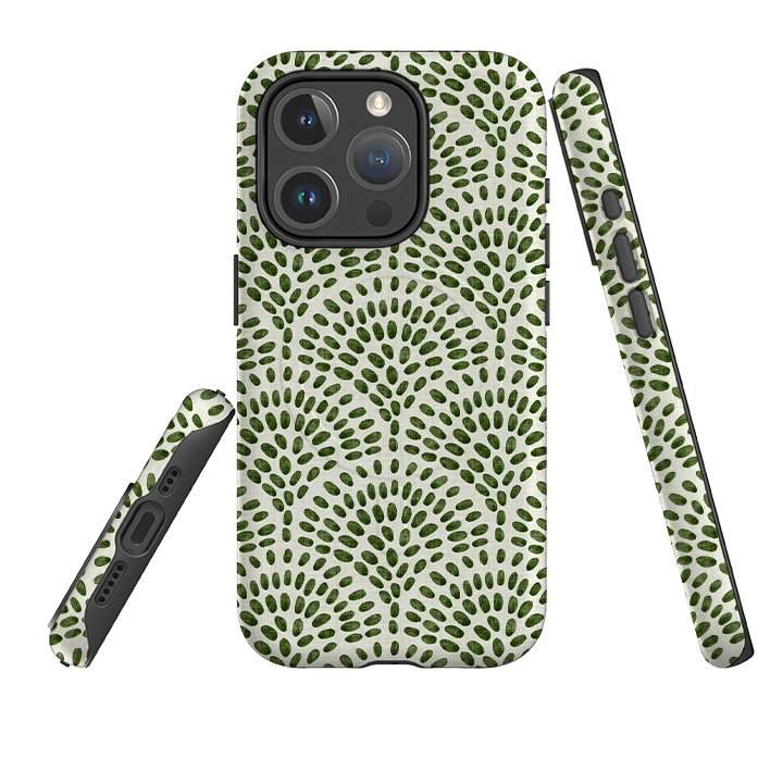 iPhone MagSafe Tough Case - Scallop - Green By Katherine Quinn