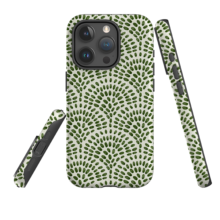 iPhone Tough Case - Scallop - Green By Katherine Quinn