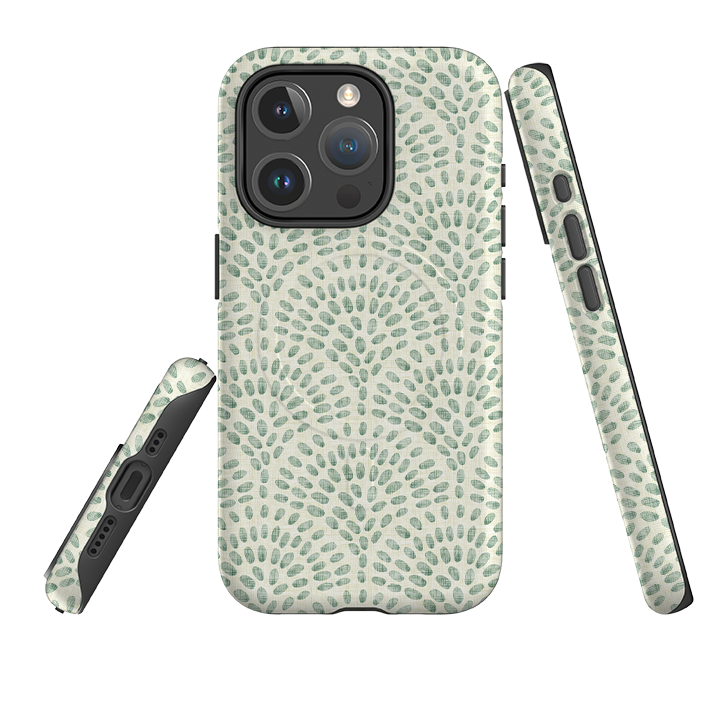 iPhone MagSafe Tough Case - Scallop - Sage By Katherine Quinn