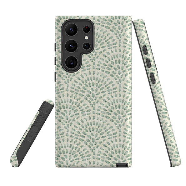 Samsung Tough  Case - Scallop - Sage By Katherine Quinn
