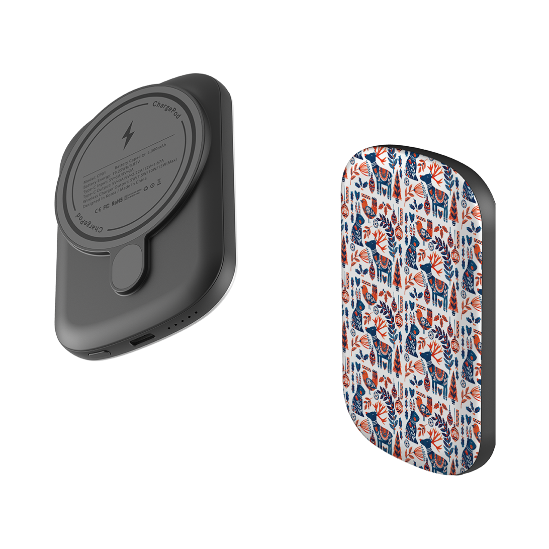 MagSafe Power Bank - Scandi Animals By Tracey English