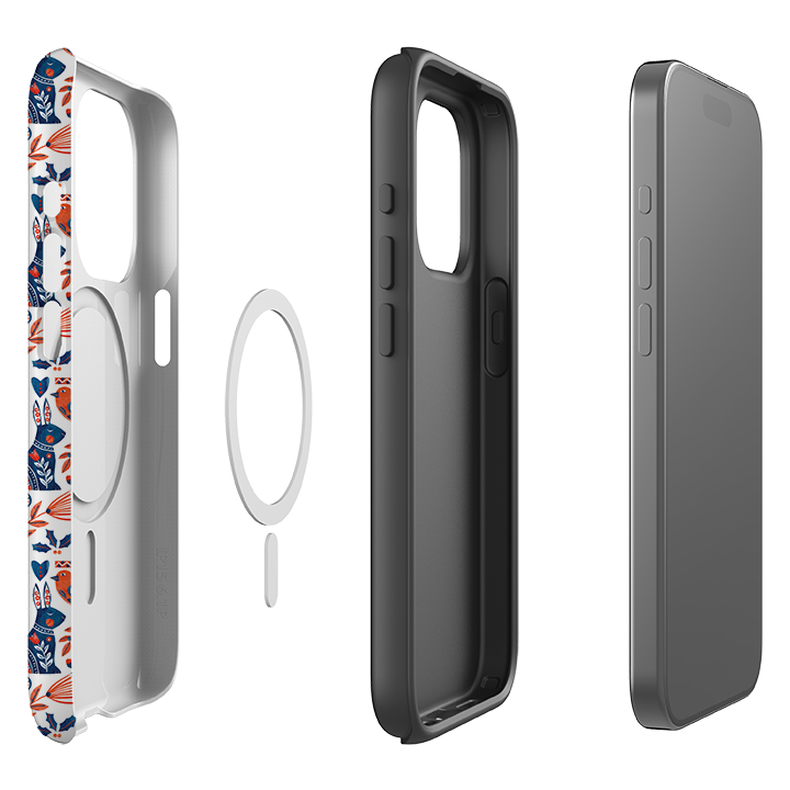 iPhone MagSafe Tough Case - Scandi Animals By Tracey English