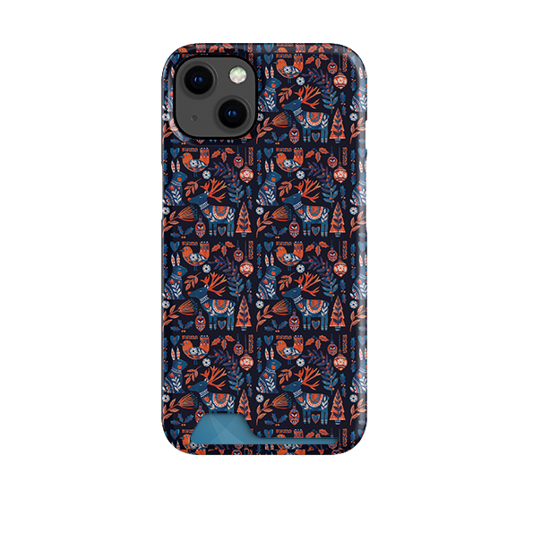 Scandi Animals Dark Case and Card Case By Tracey English