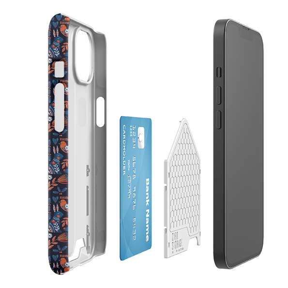 Scandi Animals Dark Case and Card Case By Tracey English