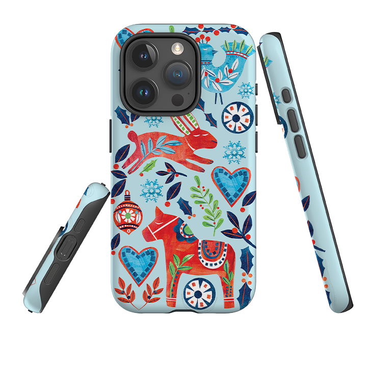 iPhone Tough Case - Scandi Holidays By Tracey English