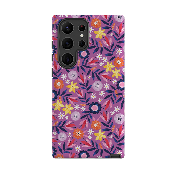 Samsung Tough Case - Scattered Flowers I By Ali Brookes