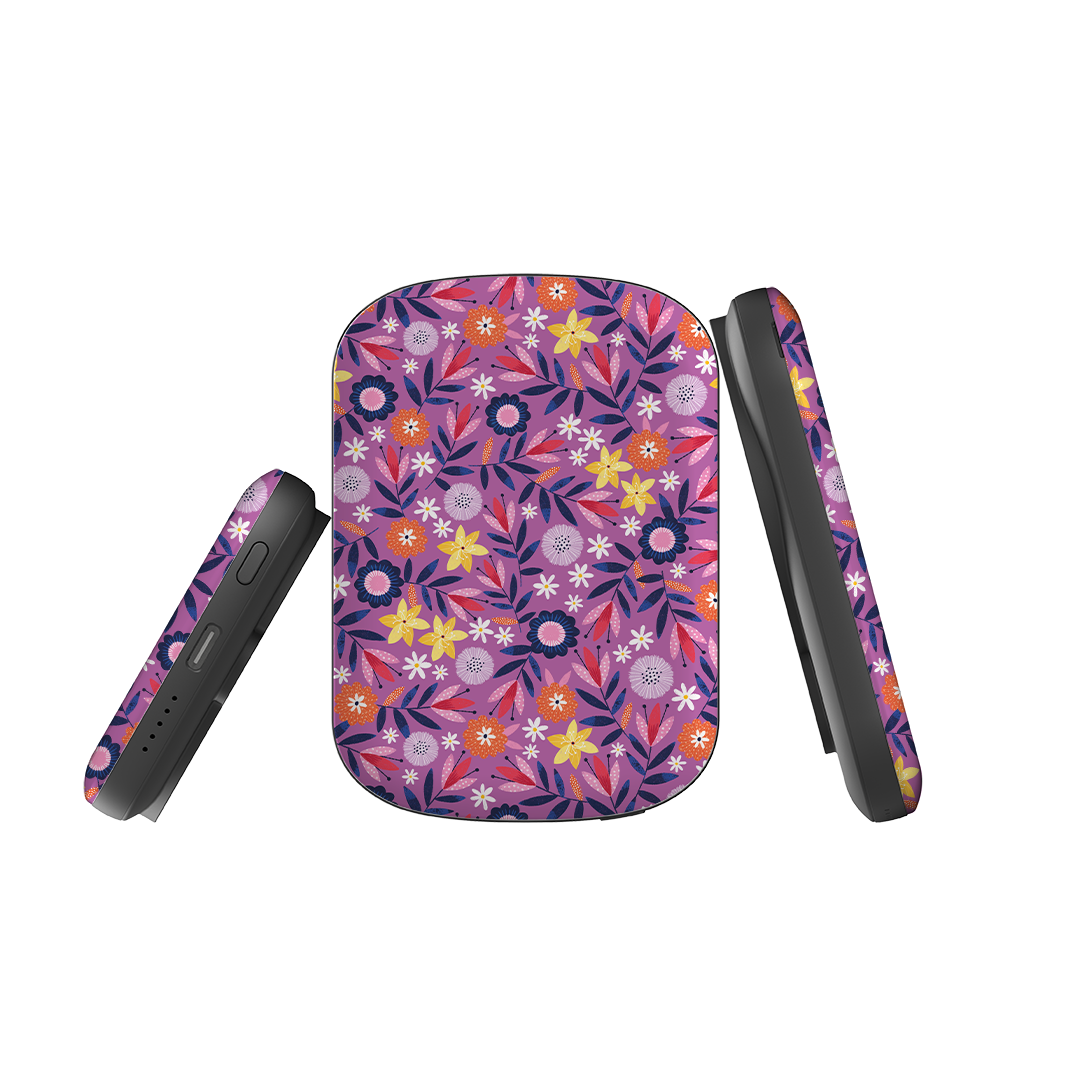 MagSafe Power Bank - Scattered Flowers I By Ali Brookes