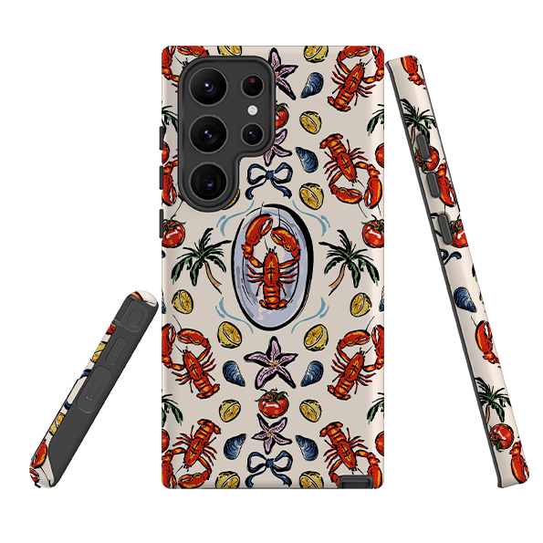 Samsung Tough Case - Seafood and palm trees