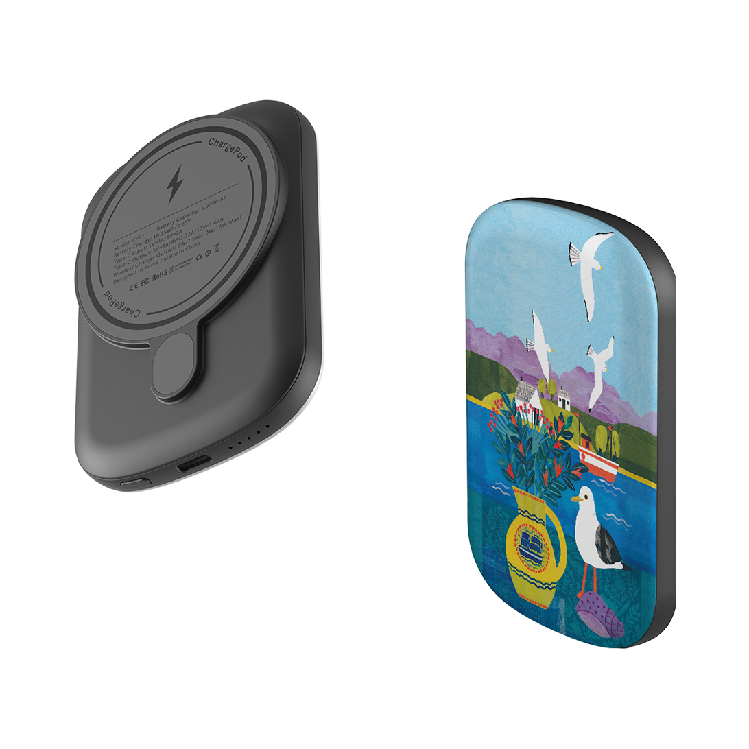 MagSafe Power Bank - Seagulls By Tracey English