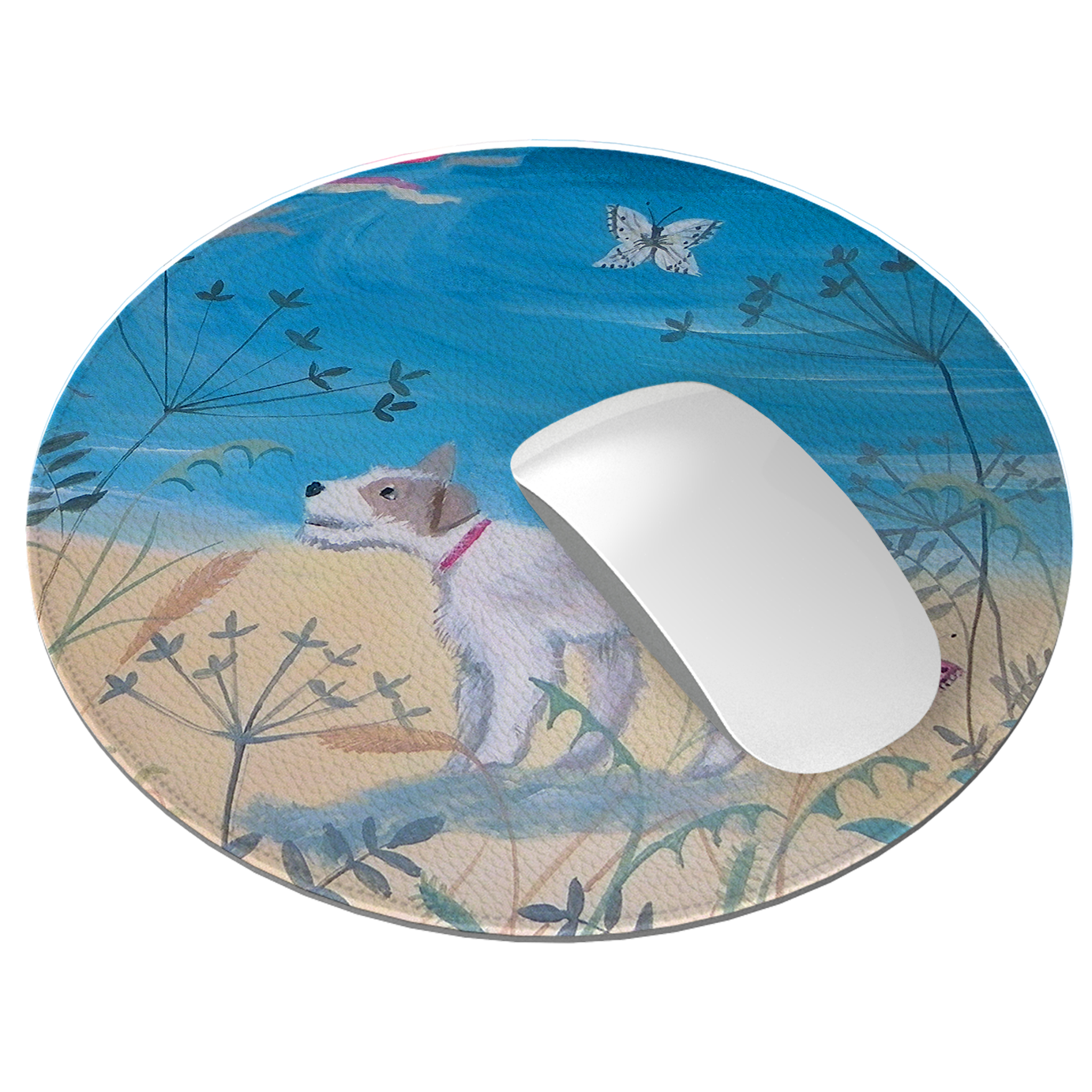 Seaside Dog Mouse Mat By Mary Stubberfield