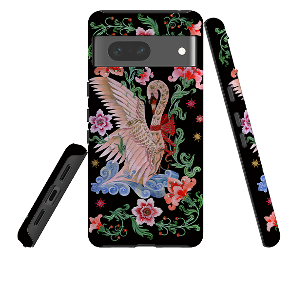 Google Tough  Case - Seven Swans A Swimming By Maria Matos