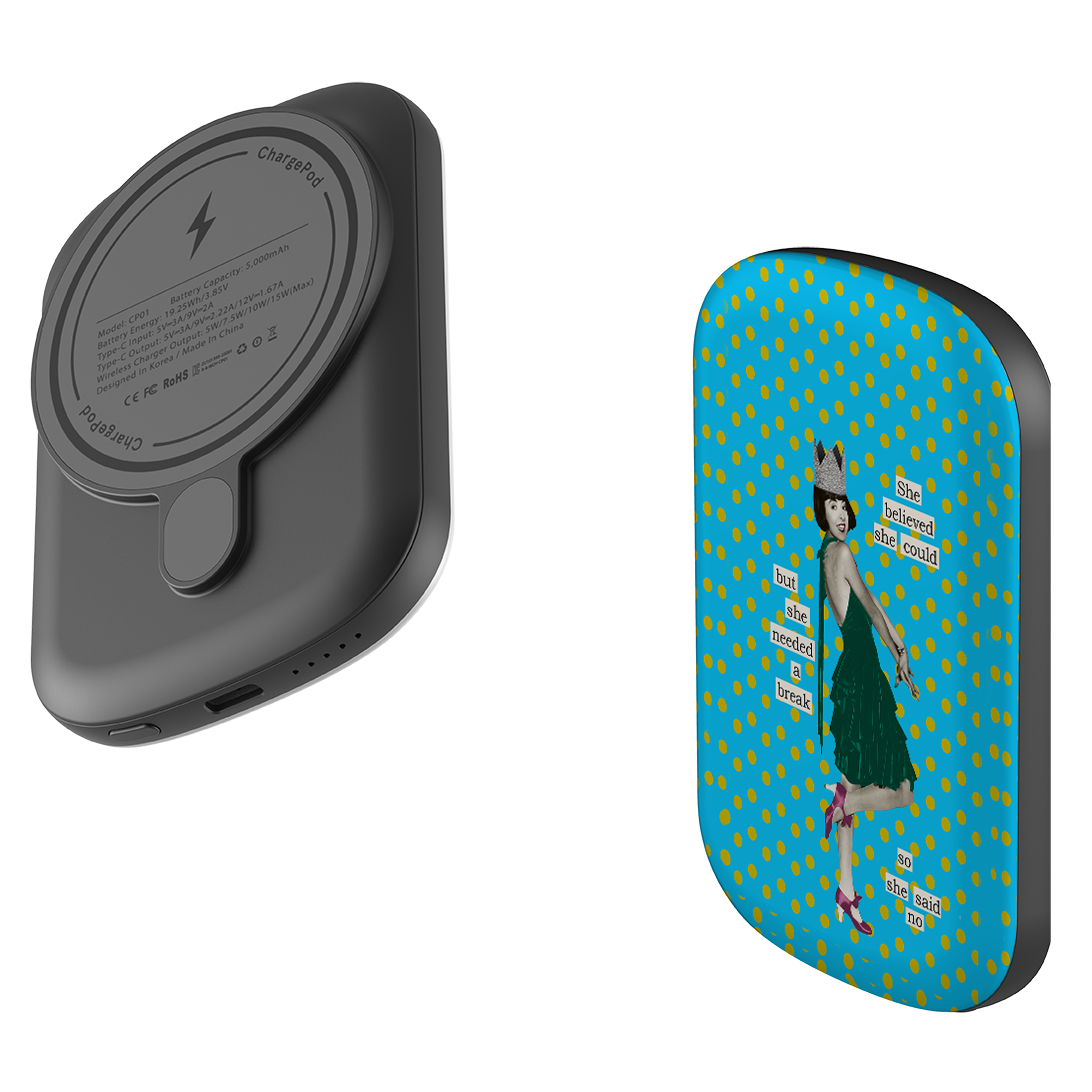 MagSafe Power Bank - She Believed She Could By Clare Jordan