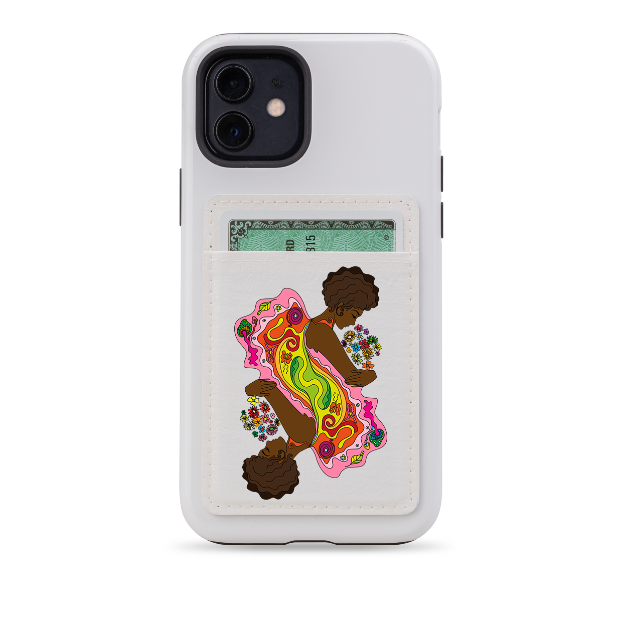 Sisters II MagSafe Wallet- White