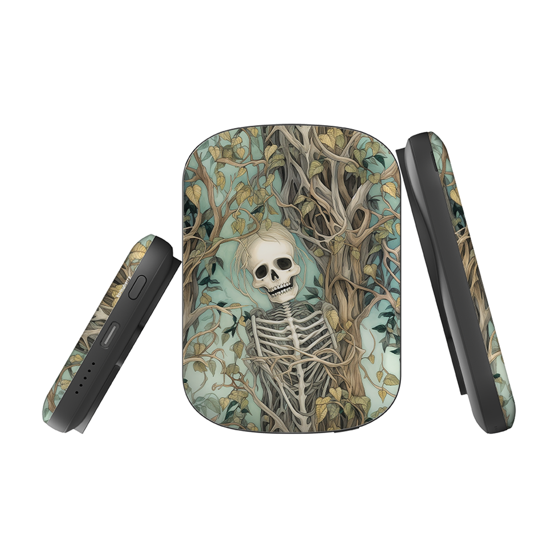 MagSafe Power Bank - Skeletal Floral