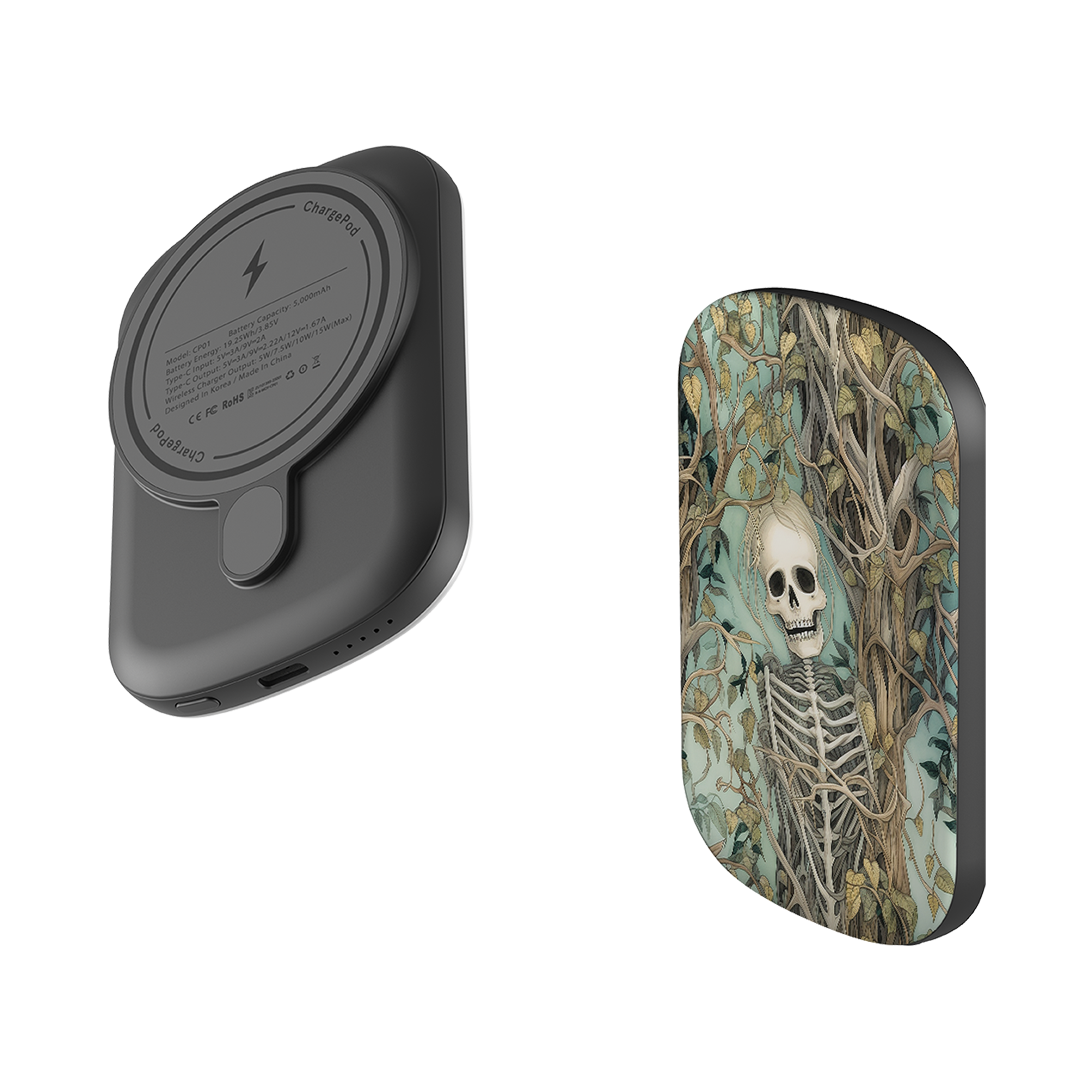 MagSafe Power Bank - Skeletal Floral