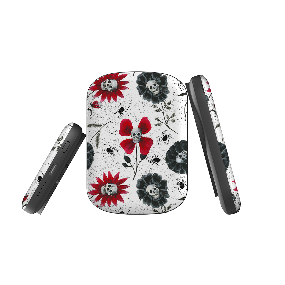 MagSafe Power Bank - Skull Flowers By Abby Jacobs
