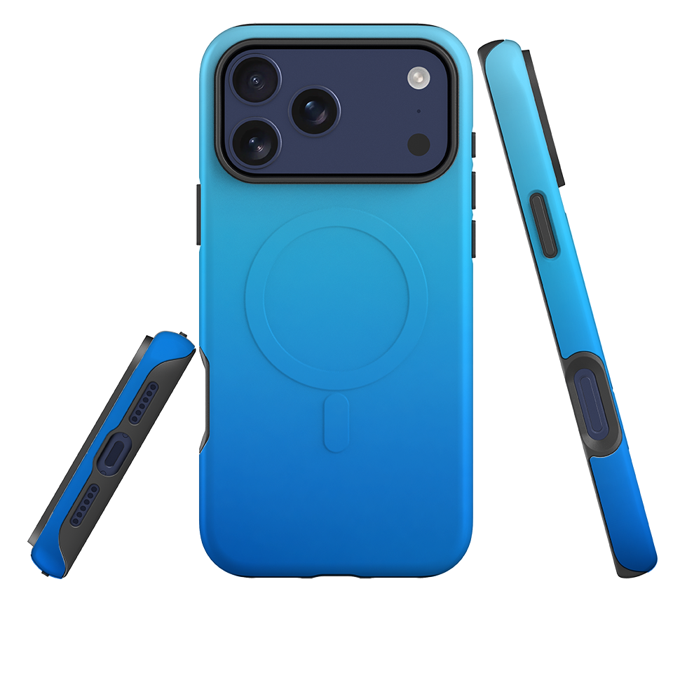 iPhone MagSafe Tough Case - Sky Blue Ombre