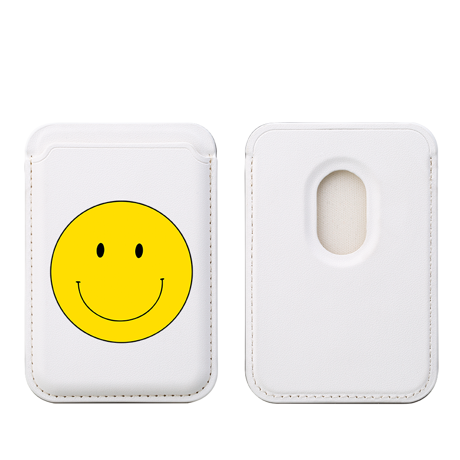 Smile MagSafe Wallet- White