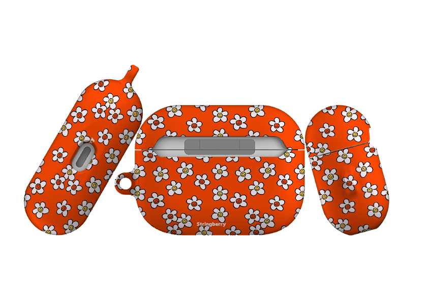 Smiley Orange AirPod Pro Case ( Gen 1 & 2 )