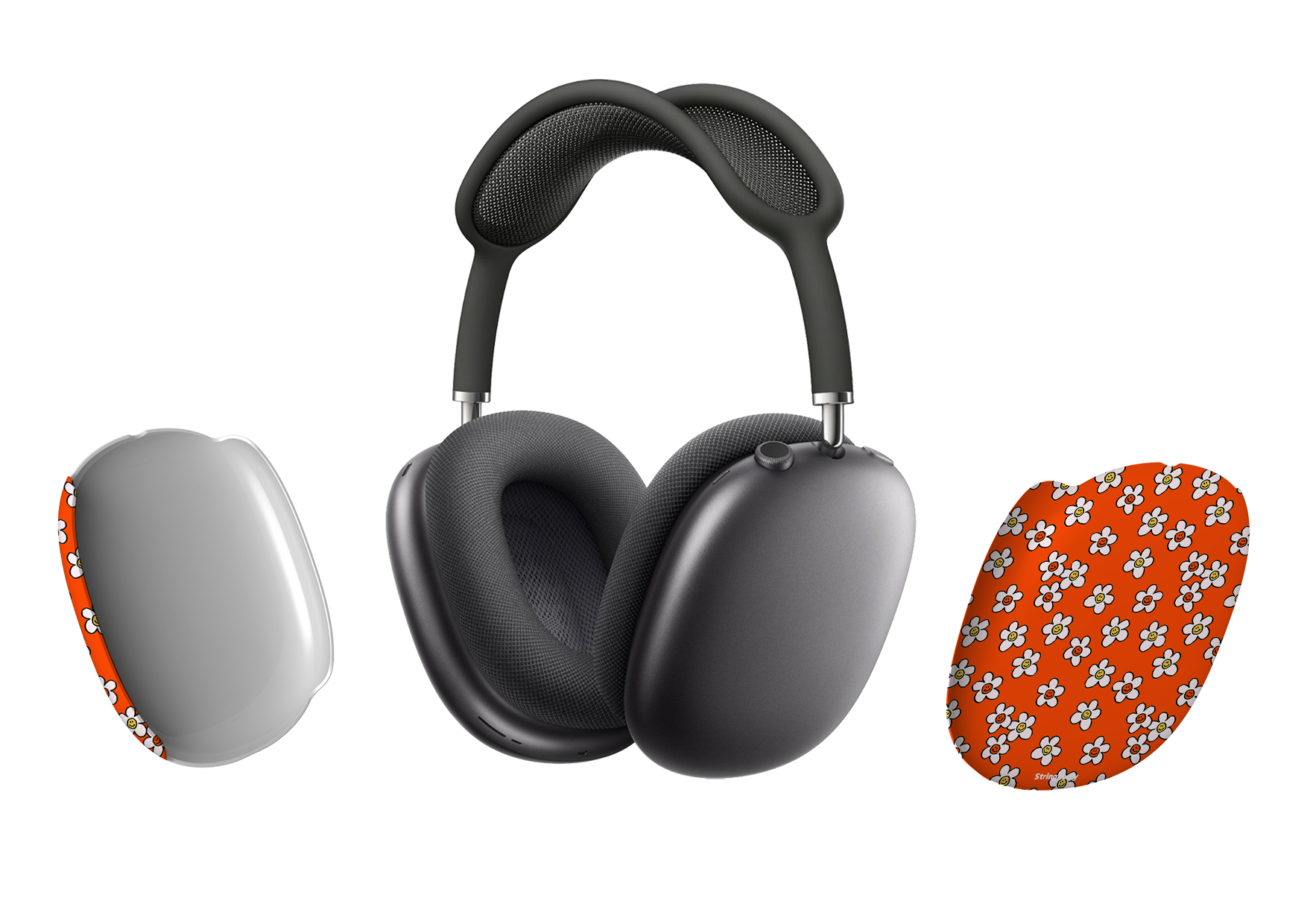 Smiley Orange Airpod Max Case