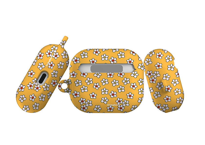 Smiley Yellow Airpod Case Gen 3