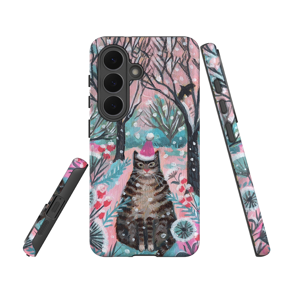 Samsung Tough Case - Snow Tabby By Mary Stubberfield