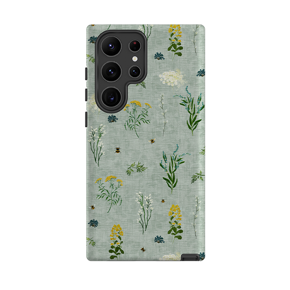 Samsung Tough  Case - Song Bird Florals and Bees By Katherine Quinn