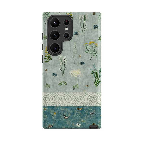 Samsung Tough  Case - Song Bird Florals and Bees 2 By Katherine Quinn