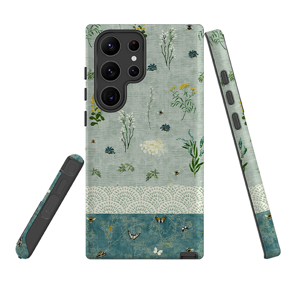 Samsung Tough  Case - Song Bird Florals and Bees 2 By Katherine Quinn