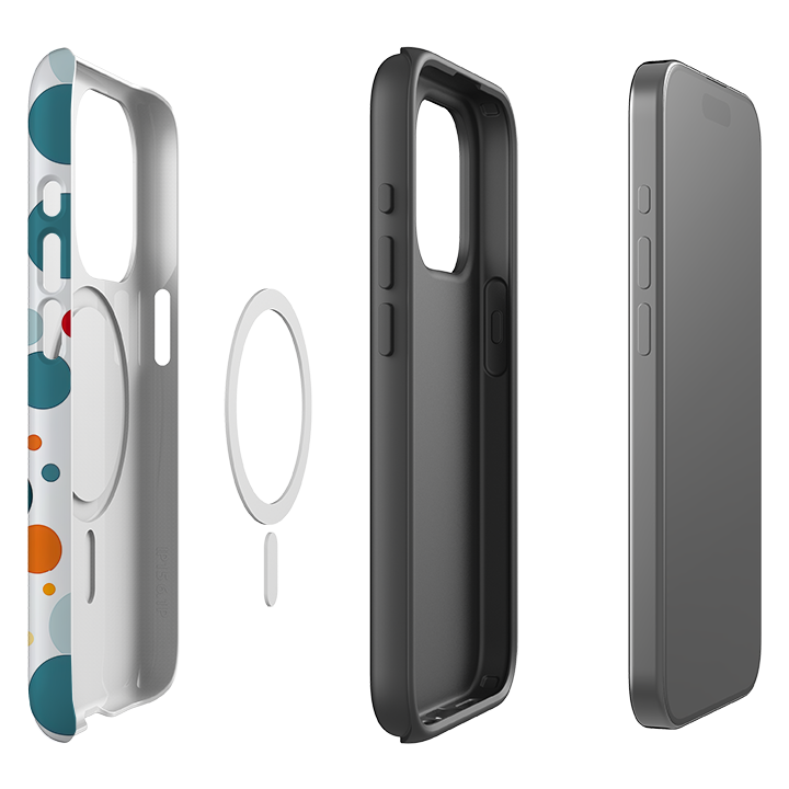 iPhone MagSafe Tough Case - Space Polka Dots II