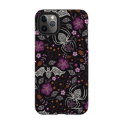 iPhone Tough Case - SpiderBat Black By Jenny Zemanek