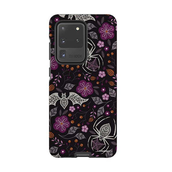 Samsung Tough Case - SpiderBat Pattern Black By Jenny Zemanek