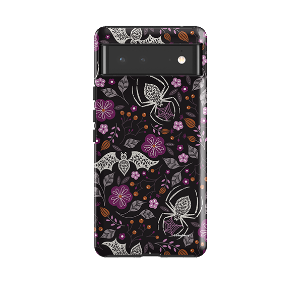 Google Tough Case -  SpiderBat Pattern Black By Jenny Zemanek