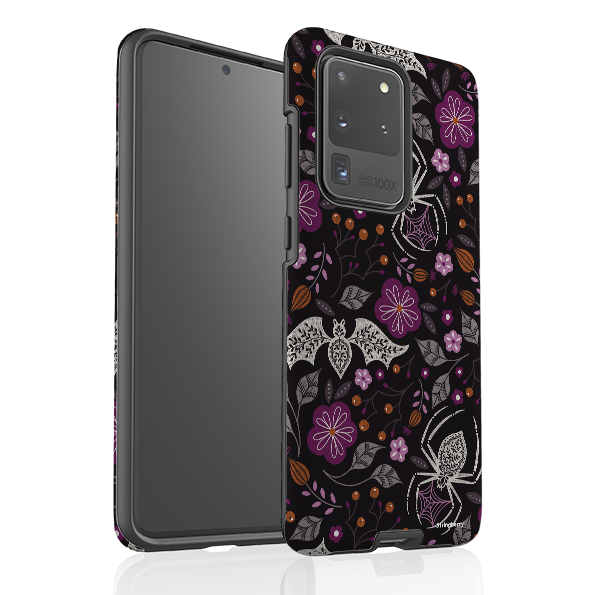 Samsung Tough Case - SpiderBat Pattern Black By Jenny Zemanek