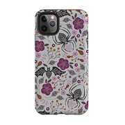 iPhone Tough Case - SpiderBat Grey By Jenny Zemanek