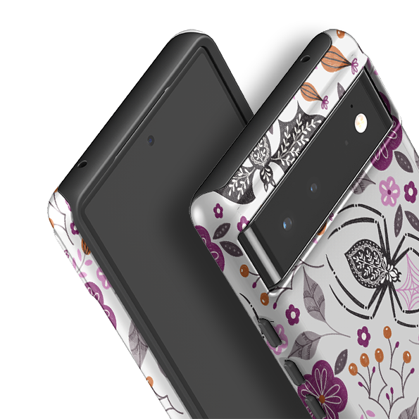 Google Tough Case -  SpiderBat Pattern Grey By Jenny Zemanek