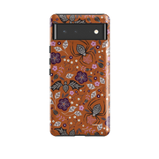 Google Tough Case -  SpiderBat Pattern Orange By Jenny Zemanek