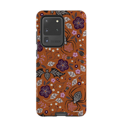 Samsung Tough Case - SpiderBat Pattern Orange By Jenny Zemanek